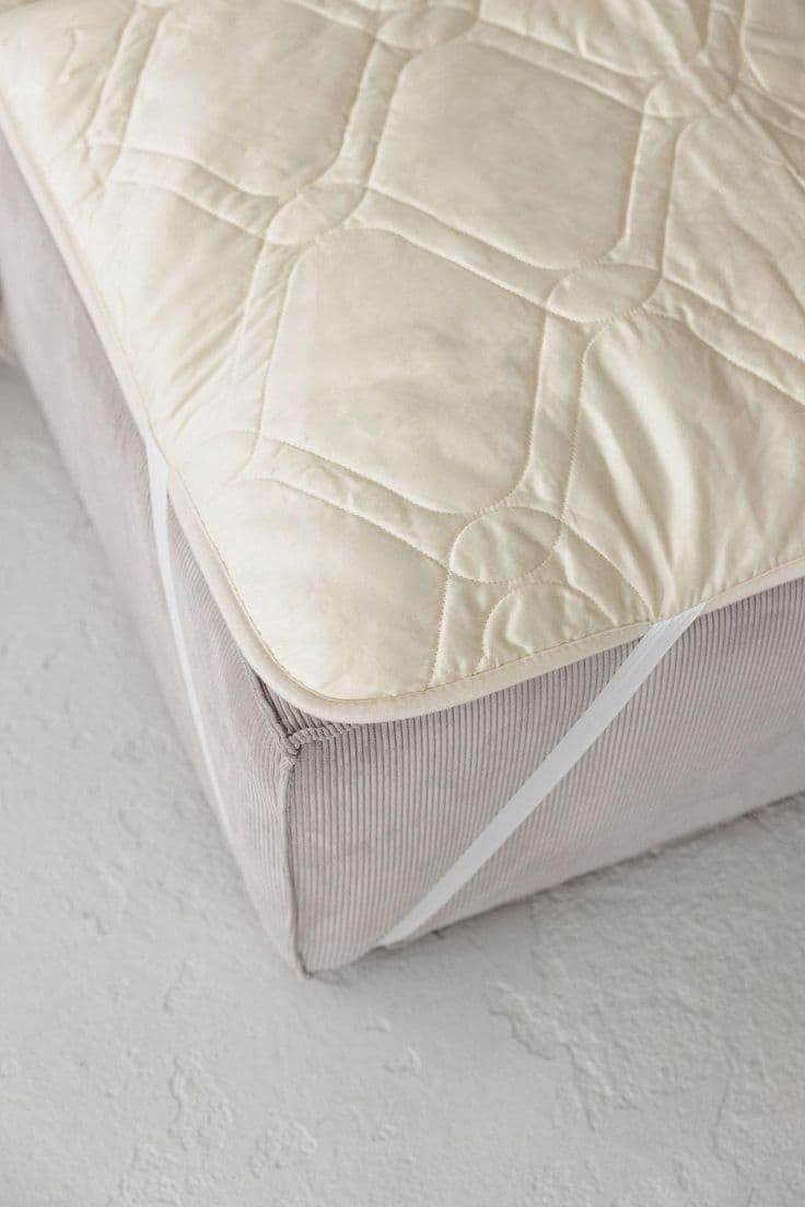 Housse de matelas en coton naturel