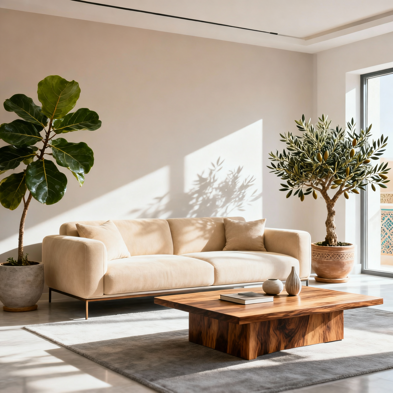 Salle à manger design avec meubles Frachdark